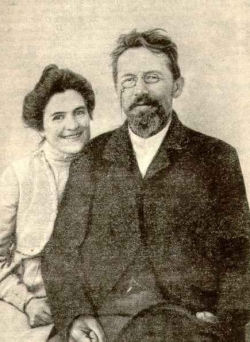 А.П. Чехов с супругой 1901 год