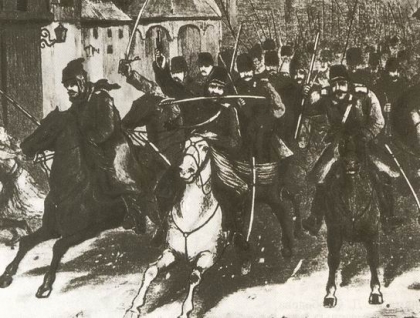 Авангард,под командованим Струкова врывается в Андрианополь