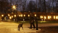 В парке в центре Воронежа установили памятник автору повести «Белый Бим Черное Ухо»