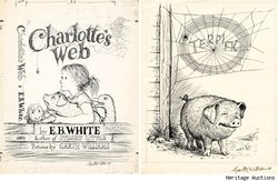 Оригинальная обложка "Паутины Шарлотты" была продана на аукционе в Нью-Йорке