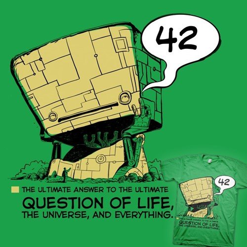 Ответ на главный вопрос жизни вселенной 42. Автостопом по галактике ответ 42. 42 Ответ на главный вопрос жизни Вселенной. Ответ на главный вопрос жизни. Автостопом по галактике Великий думатель.